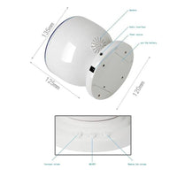 Ocean Wave Projector LED Night Light Remote Control TF Cards Music Player Speaker Aurora Projection - One Red Hill