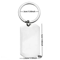 Valentine's Day Christmas Gift Stainless Steel Key Ring Men And Women Send Friends Creative Fashion