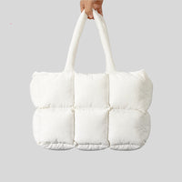 Soft Down Handbag Woman Cotton Dress Bags Filled With Cotton - One Red Hill