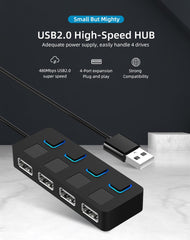 HUB Hub Multi-USB Splitter 4-port Extender - One Red Hill