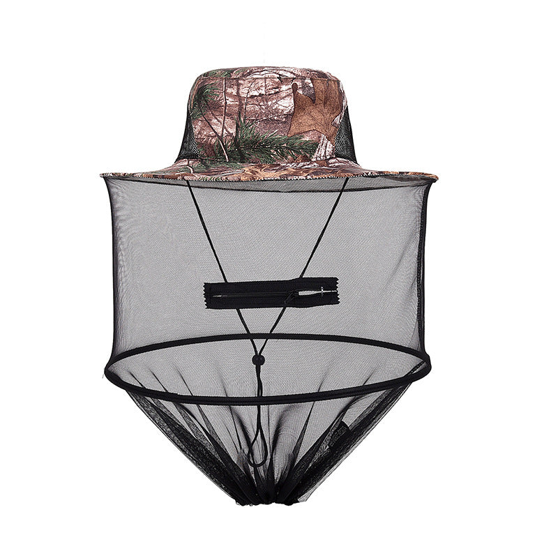 Outdoor Fishing Cape Mosquito Repellent Hat - One Red Hill