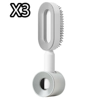 Self Cleaning Hair Brush For Women One-key Cleaning Hair Loss Airbag Massage Scalp Comb Anti-Static Hairbrush - One Red Hill