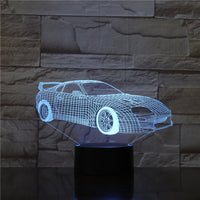 Colorful Touch Remote Control LED Visual Lamp Gift 3D Small Table Lamp - One Red Hill