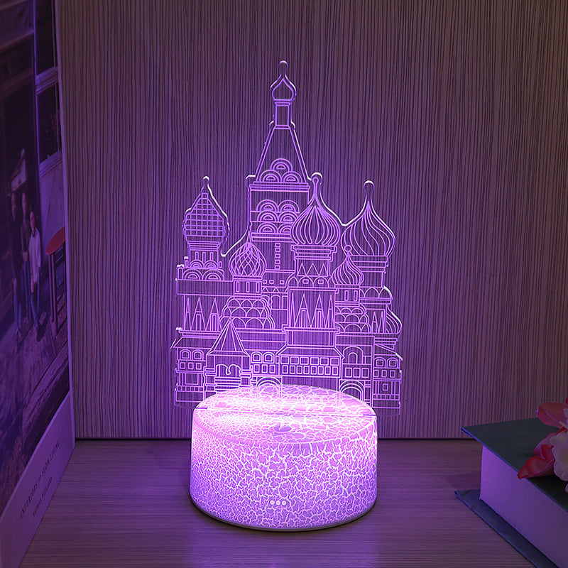 Led Colorful Remote Control Touch Bedside Lamp - One Red Hill