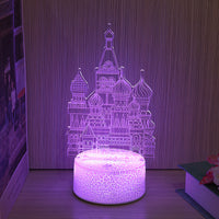 Led Colorful Remote Control Touch Bedside Lamp - One Red Hill