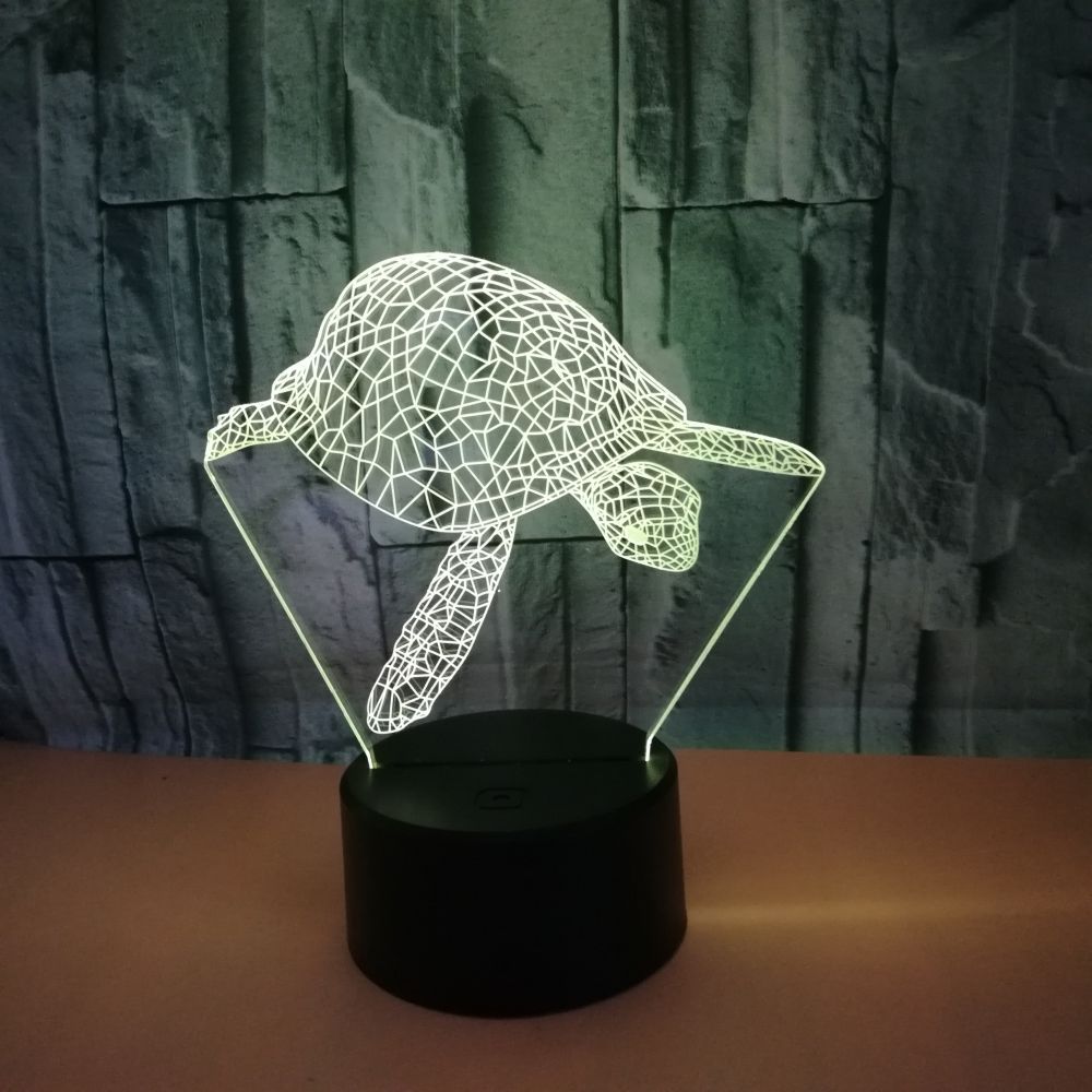 Colorful Touch Remote Control 3D LED Visual Light - One Red Hill