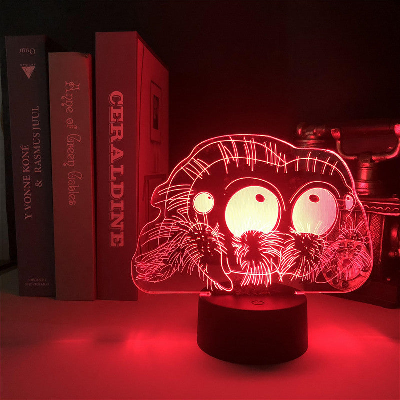 Led Remote Control Colorful Touch Creative Alarm Clock Bedside Lamp - One Red Hill