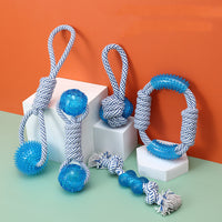 Ocean Series Cotton Rope Dog Toy TPR Pet Molar And Bite Resistant Products - One Red Hill