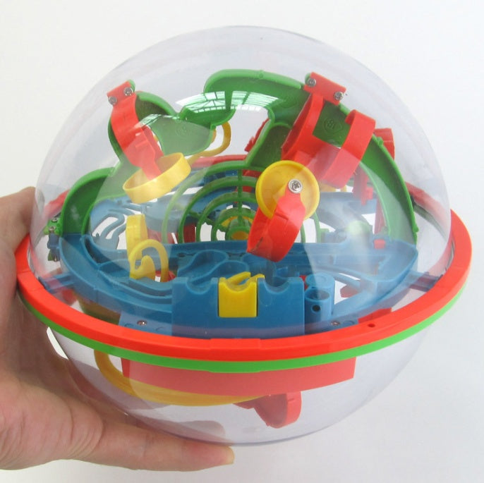 3D Magic Maze Ball 100 Levels Intellect Ball Rolling Ball Puzzle Game Brain Teaser Baby Learning Educational Orbit Funny Game - One Red Hill