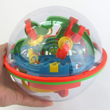 3D Magic Maze Ball 100 Levels Intellect Ball Rolling Ball Puzzle Game Brain Teaser Baby Learning Educational Orbit Funny Game - One Red Hill
