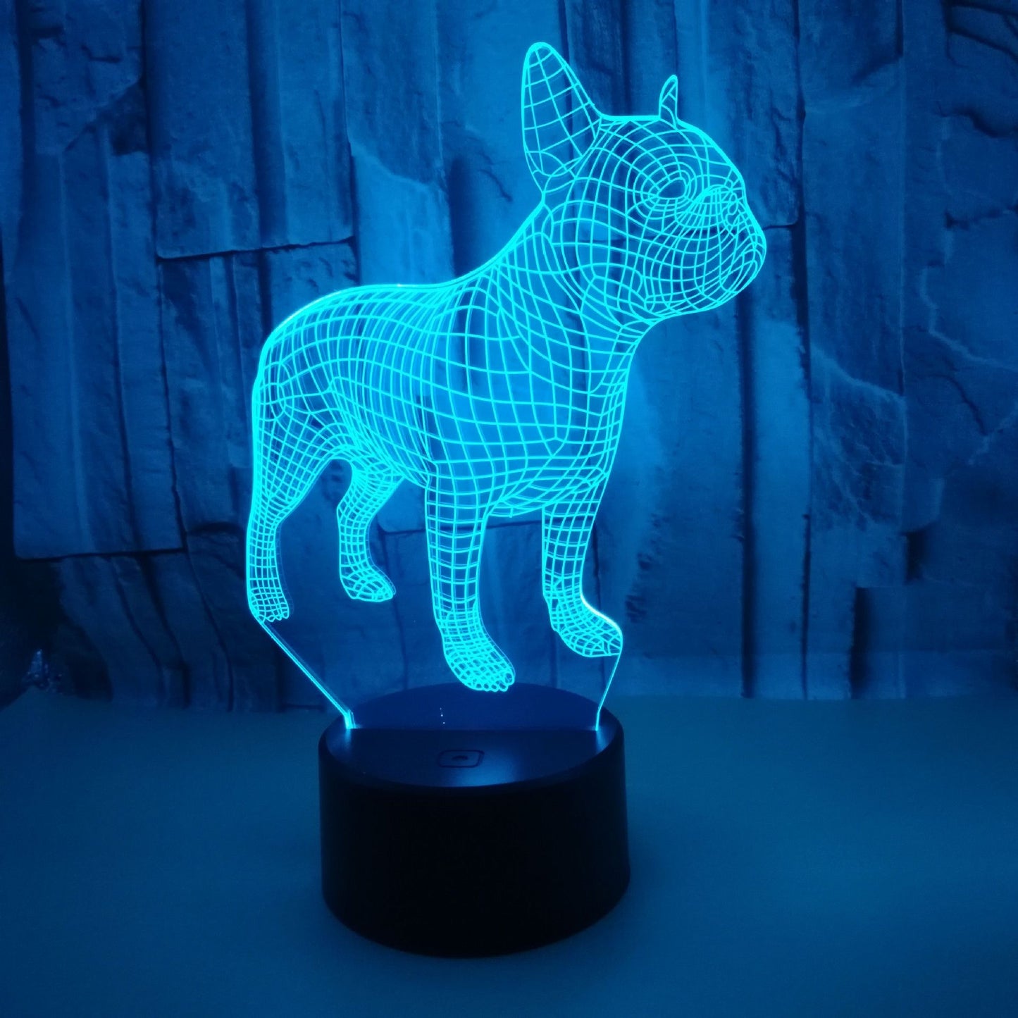 Puppy Colorful 3D Small Night Lamp Touch Remote Control 3D Visual Light - One Red Hill