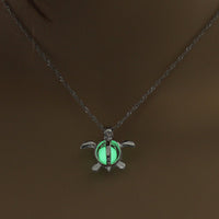 Fashion Moon Natural Glowing Stone Healing Necklace Women Gift Charm Luminous Pendant Necklace Jewelry - One Red Hill