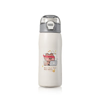 Stainless Steel Vacuum Flask Korean Version Of The Bomb Cover Large-capacity Vehicle