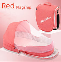 Baby Crib Portable Removable Bed In Bed Multifunctional Foldable Babies' Bed Newborn Bb Small Bed With Mosquito Net - One Red Hill