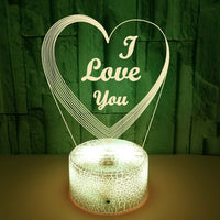 Creative Touch Remote Control Love LOVE 3D Table Lamp - One Red Hill