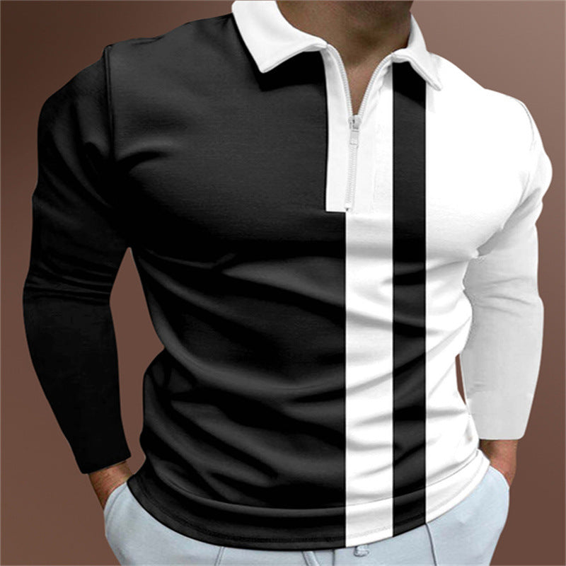 POLO Shirt Striped Printed Short Sleeve