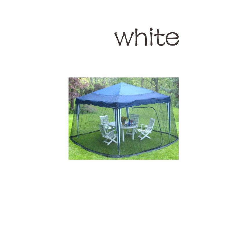 Mosquito Net Outdoor Patio Umbrella Net Cover Roman Umbrella - One Red Hill