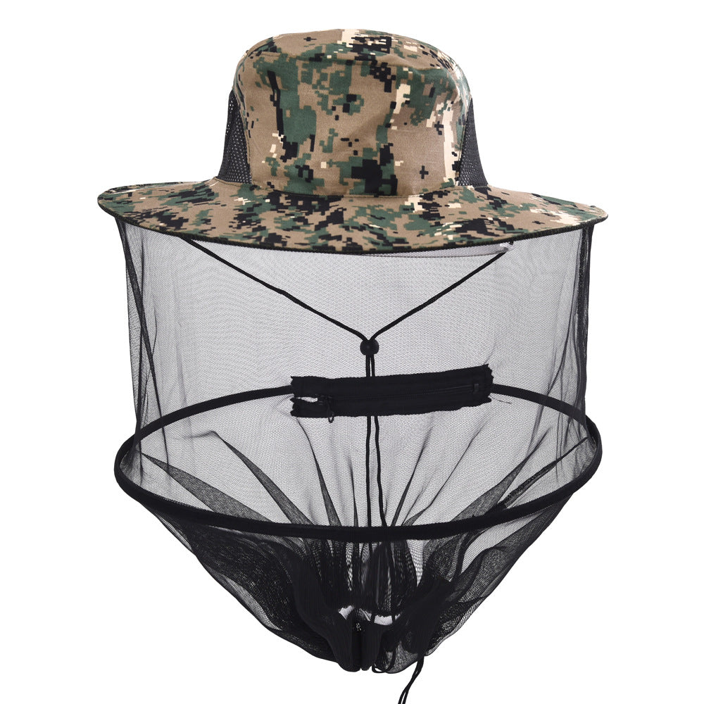 Outdoor Fishing Cape Mosquito Repellent Hat - One Red Hill