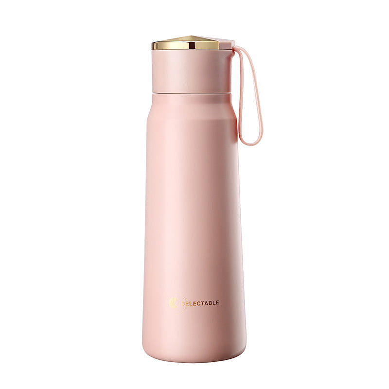 Stainless steel vacuum flask with handle - One Red Hill
