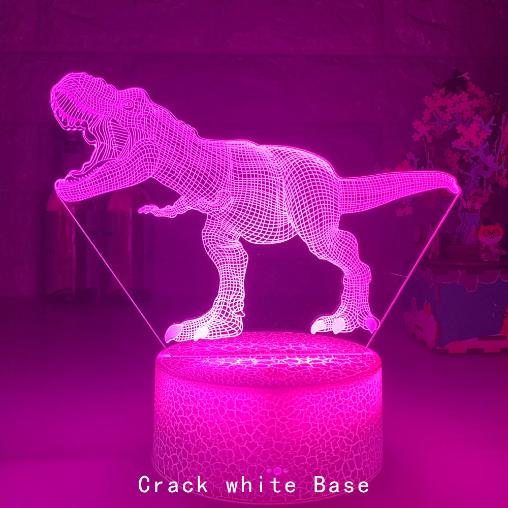 Dinosaur 3D Colorful Touch Remote Control LED Visual Light - One Red Hill