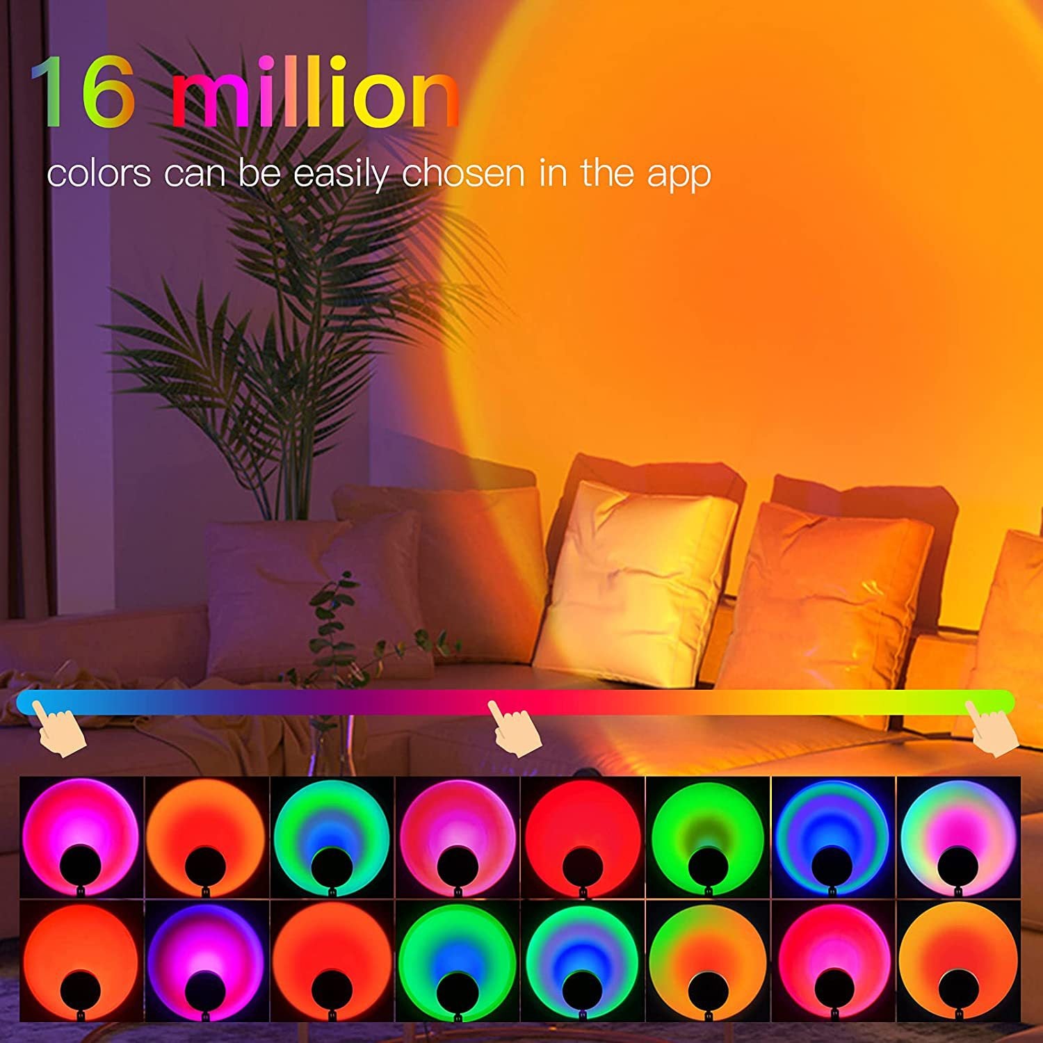 APP Remote Control RGB Floor Atmosphere Lamp - One Red Hill