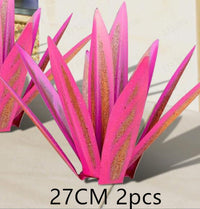 DIY Metal Art 9 Leaves Tequila Rustic Sculpture Rust Garden Yard Art Statues Craft Home Decor Signs Decoration - One Red Hill