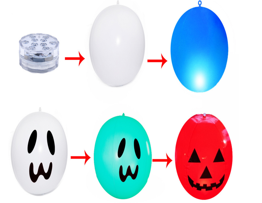 LED Remote Control Light Emitting Ball RGB Color - One Red Hill