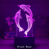 Remote Touch Control 3D LED Night Light - One Red Hill