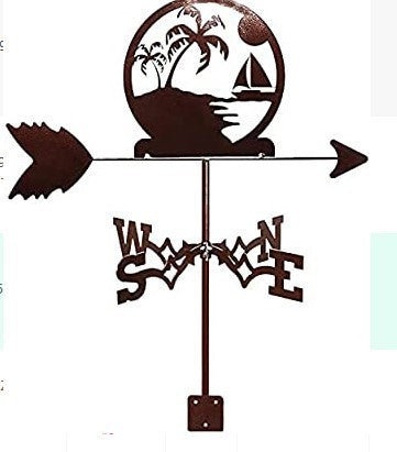 Weather Retro Iron Roof Decoration