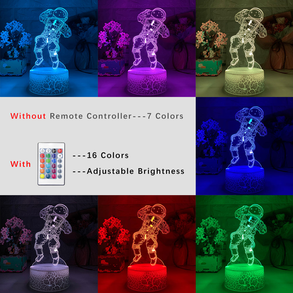 Astronaut Series Touch Remote Control LED Creative Gift Light - One Red Hill