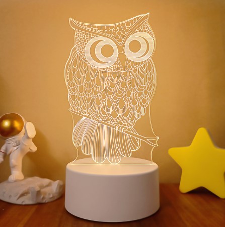 3D Lights Colorful Touch Remote Control LED Visual Lights - One Red Hill