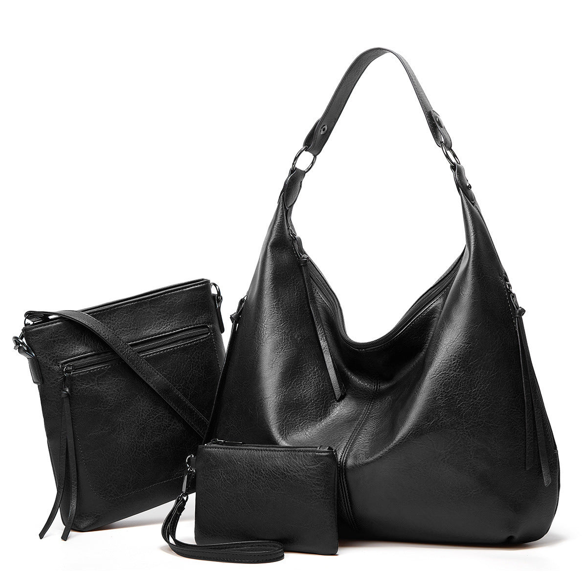 Large Capacity Son Mother Tote Texture Casual Portable Shoulder Bag Versatile Simple Women's Autumn And Winter - One Red Hill
