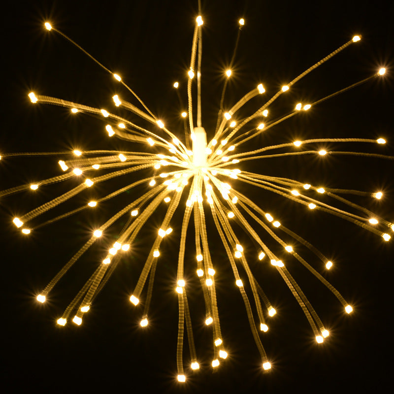 Outdoor Waterproof Remote Control Copper Wire Lamp Dandelion String Light - One Red Hill