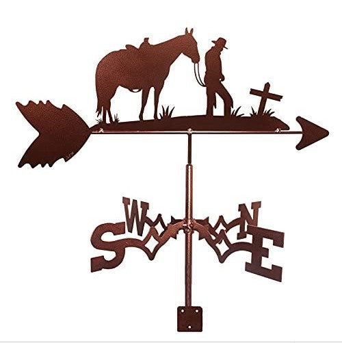 Weather Retro Iron Roof Decoration