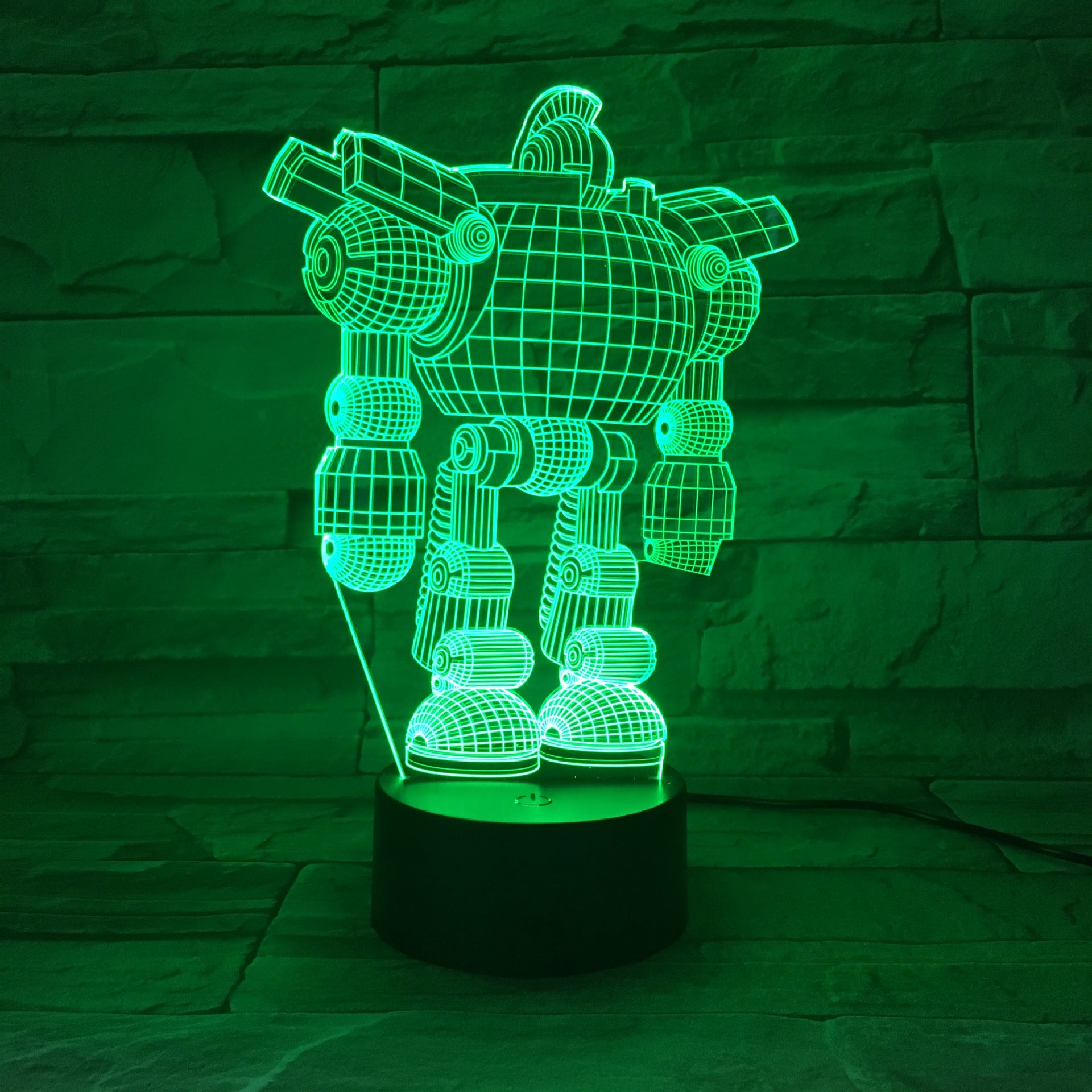 Robot LED colorful touch remote control color changing night light - One Red Hill