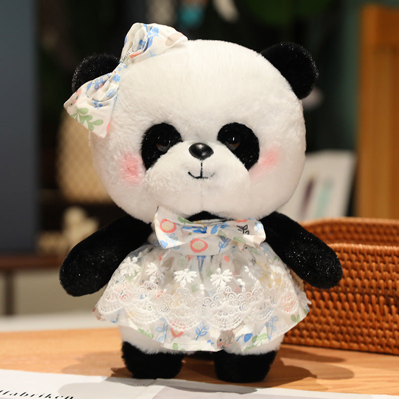 Princess Skirt Panda Doll Plush Toy Panda Children's Day Gift - One Red Hill