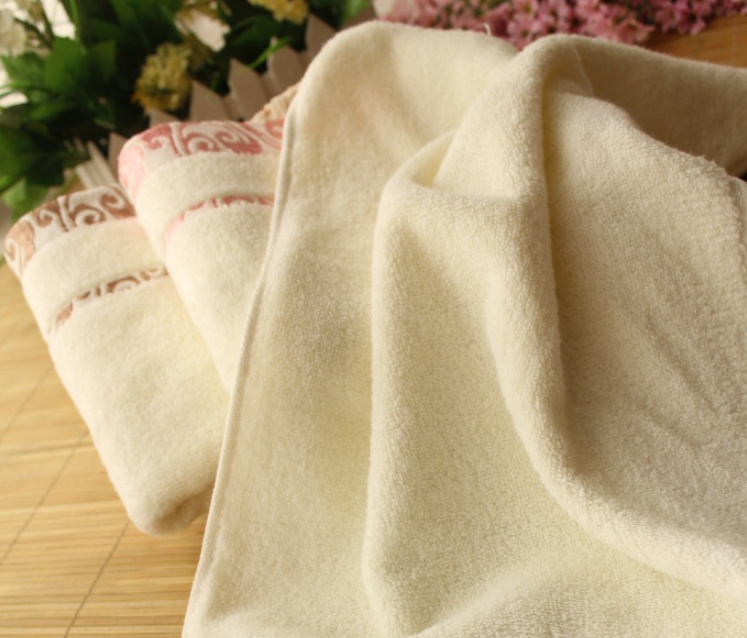 High quality pure cotton crepe-free jacquard Xiangyun thickening face towel - One Red Hill