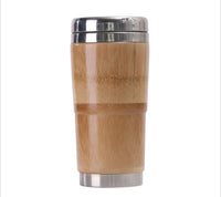 Natural bamboo vacuum flask