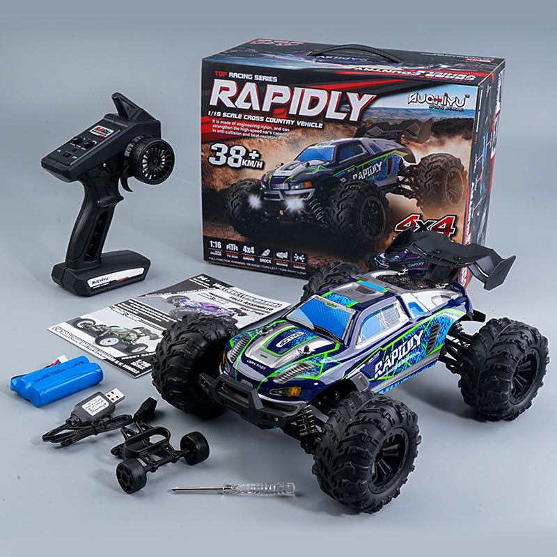 Brushless Four-wheel Drive Off-road Climbing RC Remote Control CarSedanpickup Model Car - One Red Hill