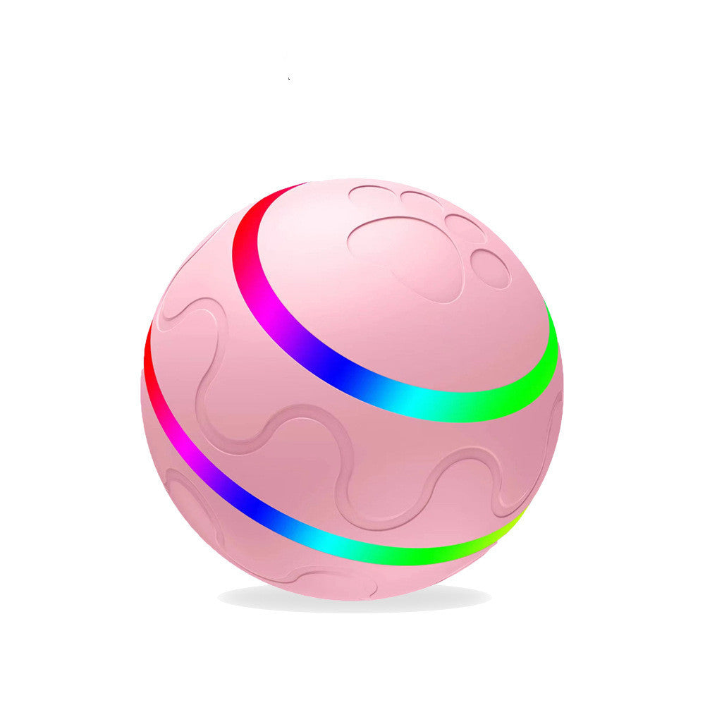 Pet New Cat Wicked Ball Toy Intelligent Ball USB Cat Toys Self Rotating Ball Automatic Rotation Ball - One Red Hill