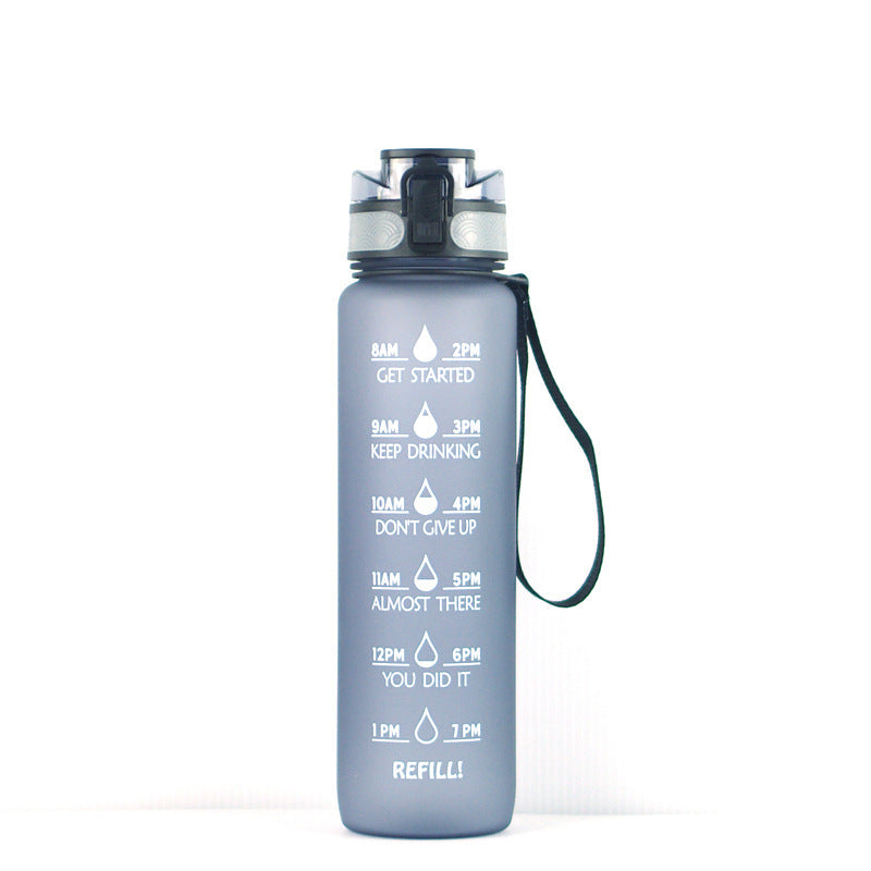 Transparent Flask Water Bottle 1000ml Bottled Kawaii Bottle Bpa Free Infuser Plastic Milk Sports Clear Water Bottle Kawaii Cup - One Red Hill