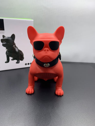 Mini Full Body Bulldog Bluetooth Speaker - It MAKES THE STATEMENT ! !  Who's The Boss ! ! - One Red Hill