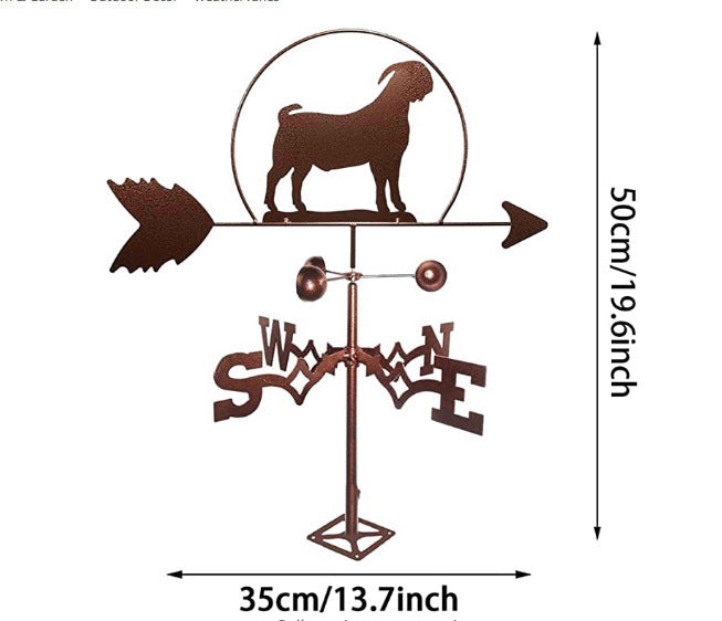 Weather Vane Retro Iron Roof Decoration