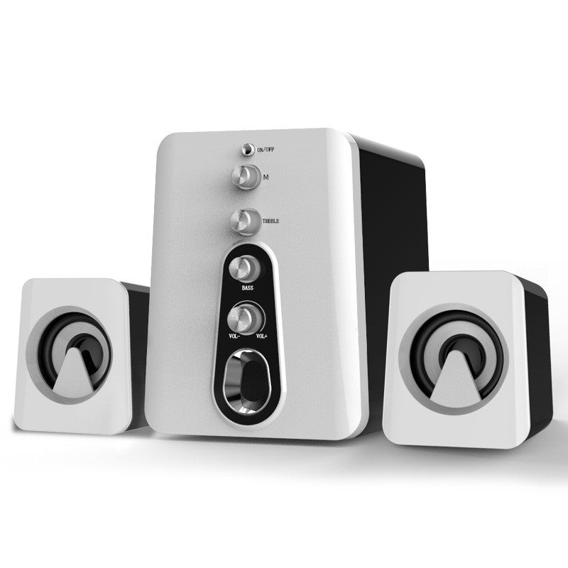 Mini USB 2.1 Speaker Wired Combination High Audio Heavy Bass Music Subwoofer Mobile Phone - One Red Hill
