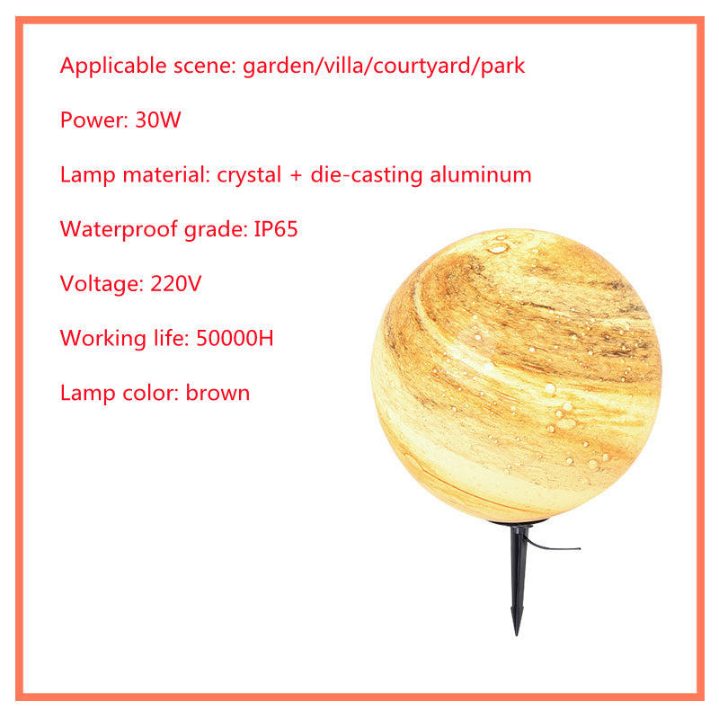 Solar Lawn Outdoor Waterproof Villa Garden Grass Earth Lamp - One Red Hill