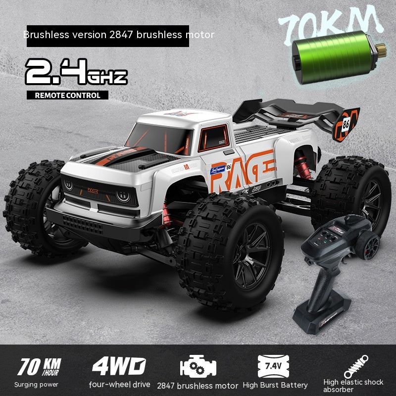 Four-wheel Drive Brushless Remote Control Car Toy - One Red Hill
