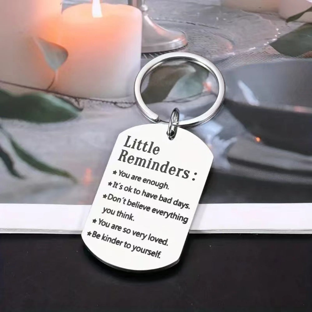 Valentine's Day Christmas Gift Stainless Steel Key Ring Men And Women Send Friends Creative Fashion
