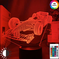 Colorful touch remote control LED visual light - One Red Hill
