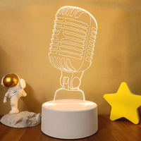 3D Light Colorful Touch Remote Control LED Visual Light 3D Small Table Lamp - One Red Hill