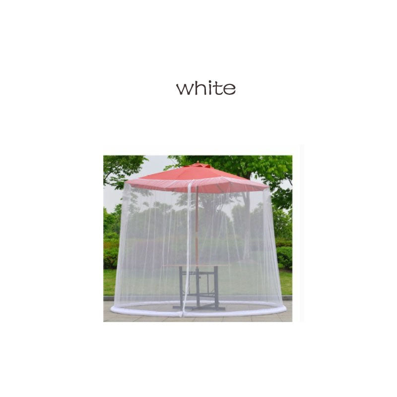 Mosquito Net Outdoor Patio Umbrella Net Cover Roman Umbrella - One Red Hill